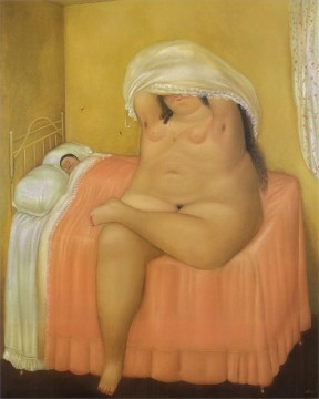 Fernando Botero Painting - Los Amantes 3 Fernando Botero